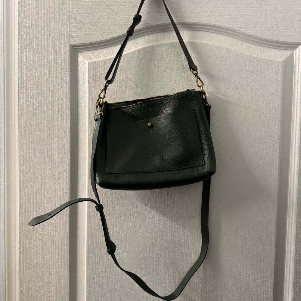Like New Madewell Dark Green Crossbody Bag